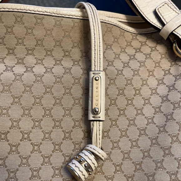 Celine Macadam Bittersweet Canvas Shoulder Bag - Picture 2 of 13